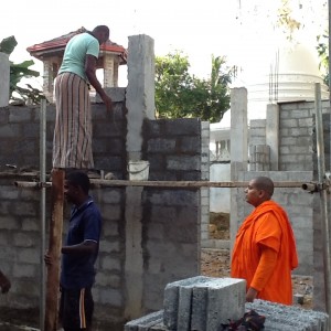 Reconstruction of bhikkhunis’ monastic lodgings in Sri Lanka